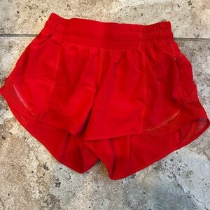 Lululemon Athletica Red Athletic Shorts